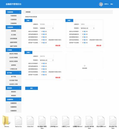 金融贷款系统管理cms后台模板