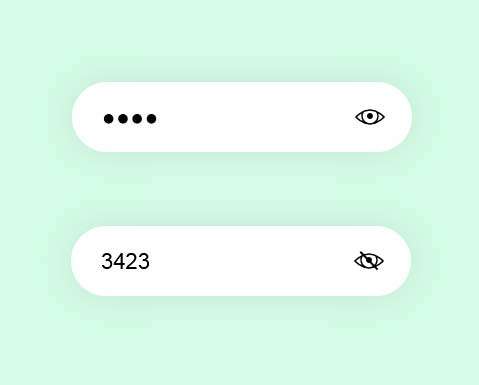 实用的输入密码显示隐藏ui特效