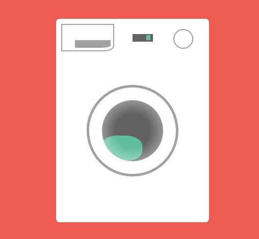 css3滚筒洗衣机动画特效