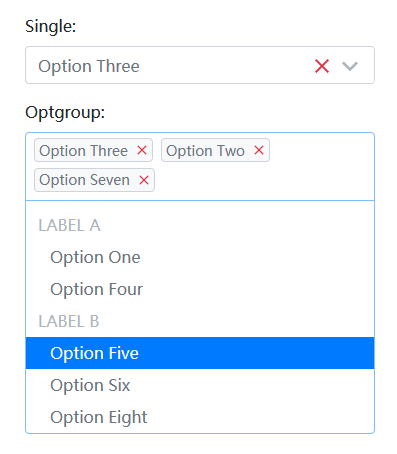 jQuery chosen下拉框菜单多选插件