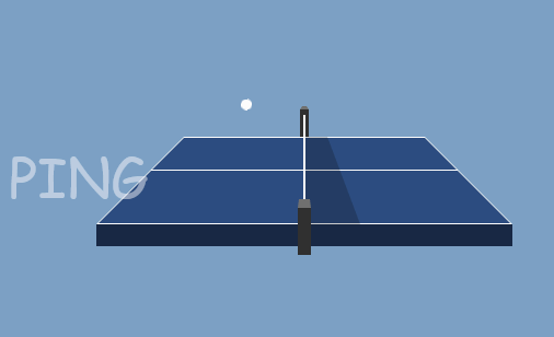 纯css3打乒乓球动画特效