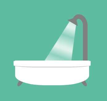 css3浴缸淋浴动画特效