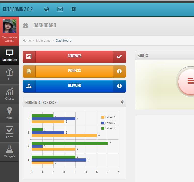 国外网站后台管理html模板