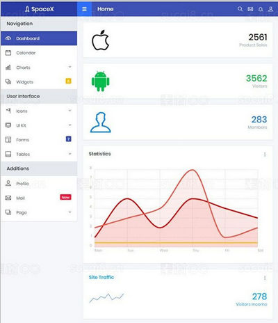 基于bootstrap非常好看的后台学生教育管理系统模板
