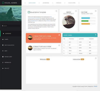 bootstrap企业博客网站后台模板下载
