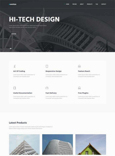 大气建筑集团公司html网页模板