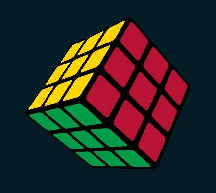 3D九宫格魔方旋转特效