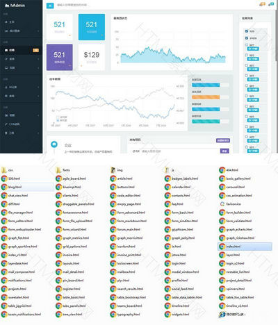 hAdmin全中文汉化bootstrap后台模版