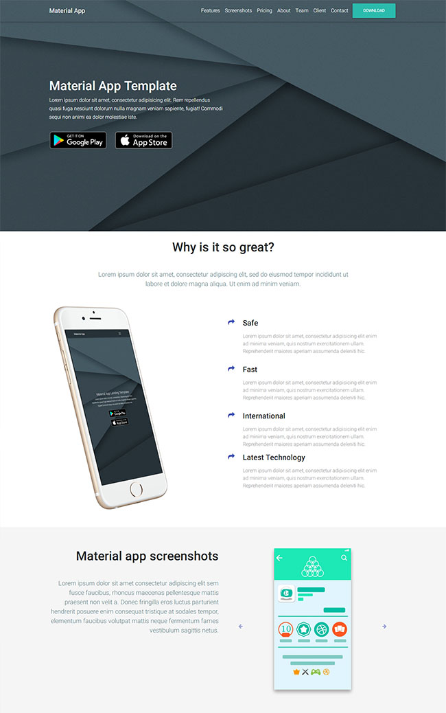 app程序开发宣传官方html网页模板