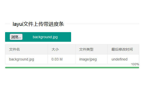 Layui带进度条的图片文件上传实例
