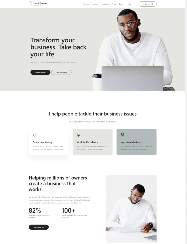 商业规划设计服务宣传页模板