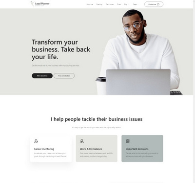 商业规划设计服务宣传页模板