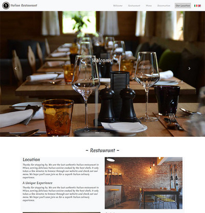 餐饮服务公司响应式网站模板