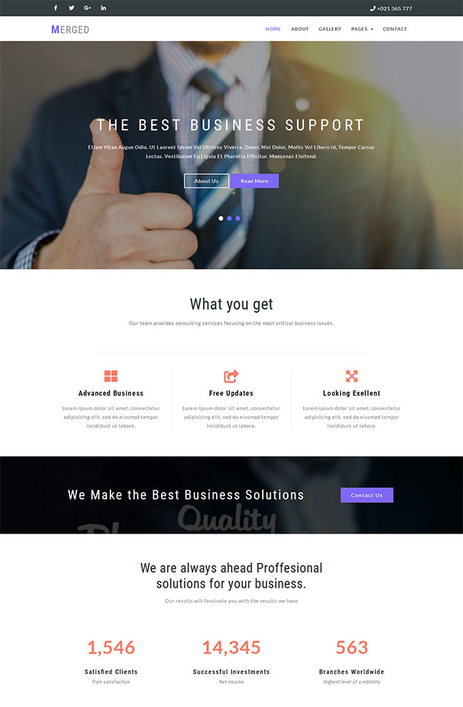 市场营销专业服务公司网站模板